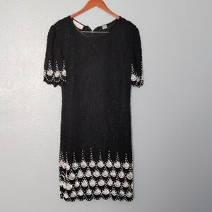 Lawrence Kazar Sequined Dress made in India size Large